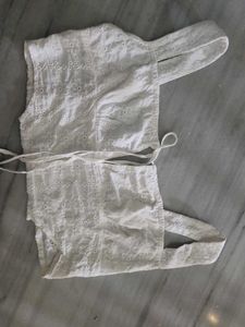 White Embroidered Blouse