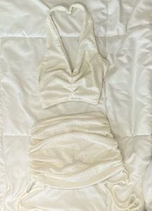 cute dreamy white coord set