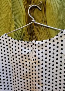 Polka Dot Tie-Waist Top
