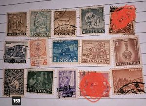 Vintage India Postage Stamps
