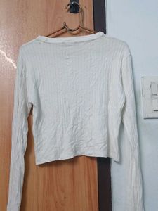 Ribbed Long Sleeve Crop Top