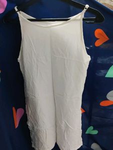 White Sleeveless Kurti