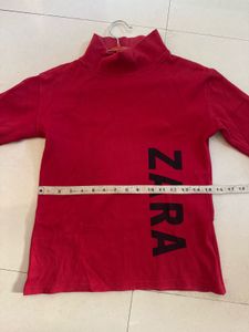 Red Top turtleneck 30-34inch bust stretchable