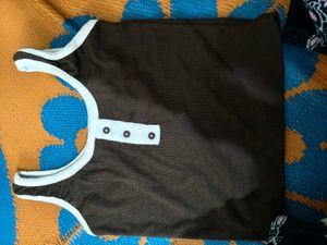 Brown Sleeveless Top