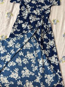 Navy blue Darzi Brand Slit dress/Kurta