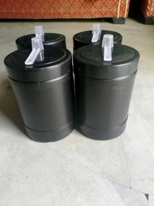 Set of 4 Black Kitchen Container.Or Bhi Stock Hai