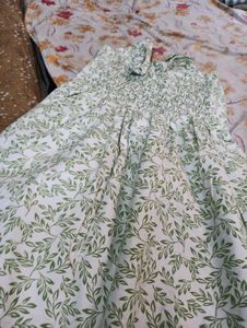 Leaf Print Sundress