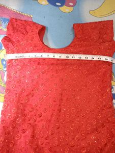 Red A Line Kurti ♥️