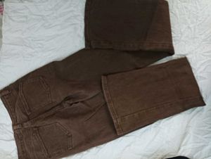 y2 k bootcut brown jeans