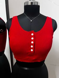 Red Top With Removable Padding