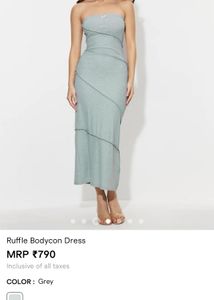 Elegant Grey Bodycon Dress