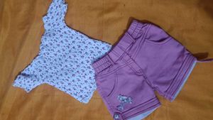 Top And Short Set 4 To 5 Years Girl