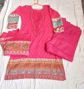 Pakistani Rose Pink Suit