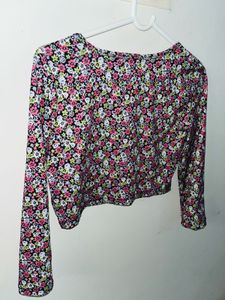 Floral Print Crop Top
