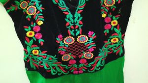 💚New Floral Embroidered Gown...