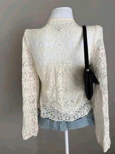 Lace Cardigan Top