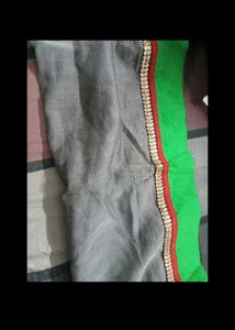 Beautiful Dupatta With Golden Green Border