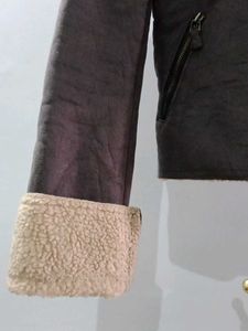 Faux Shearling Biker Jacket