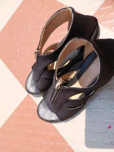 Black Open-Toe Heels