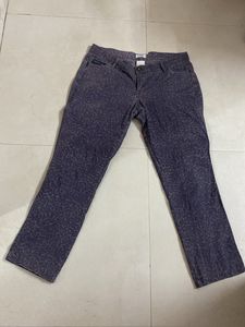 Trousers- Mauve- Animal Print
