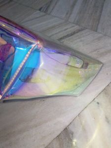 Iridescent Clear Makeup Bag