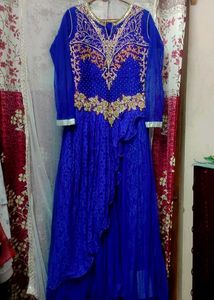 Heavy Party Wear Gown - Blue 💙