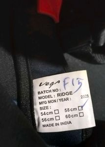 Vega Black Helmet, size M