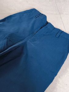 Blue Straight Fit Pants