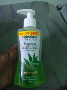 Used Half Bottle Himalaya Purifying Neem Face Wash