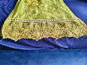 1 day SALE!!Lime Green Pakistani Suit garara