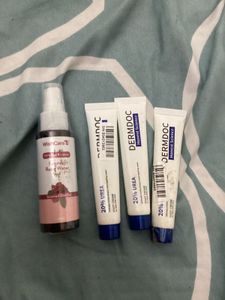 3 Dermdoc Foot Cream +1wishcare Rose Water