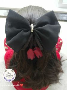 French Barette Bow Clips