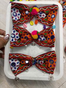 Navratri Hair Bow Clip Accessorie