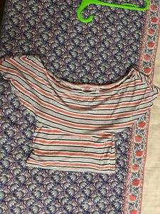 Striped Off-Shoulder Top