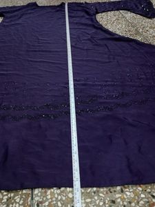 Blue Abaya Nida Fabric