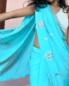 Stunning Party Saree🩵