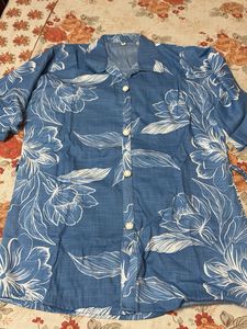 Elegant Blue Floral Co-ord Set