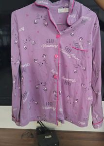 Cute Cat Print Pajama Set