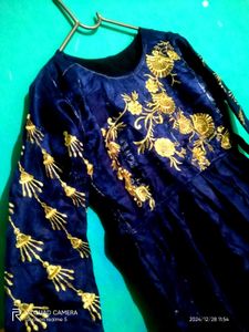 Blue Kurti with silk shine👗