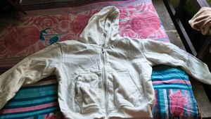 Cozy White Zip-Up Hoodie