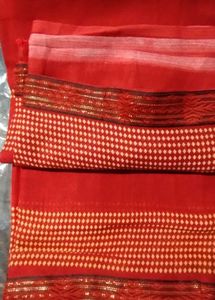 Elegant Red Floral Saree