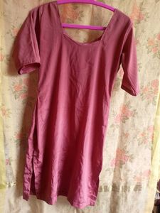 Pink sweetheart neck kurti! 🩷