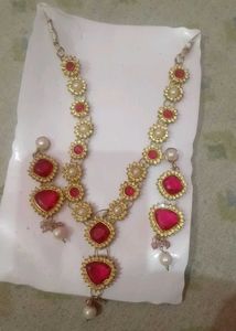 Red & Gold Jewelry Set
