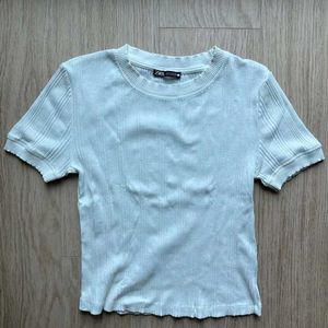 Zara Ribbed Knit Top