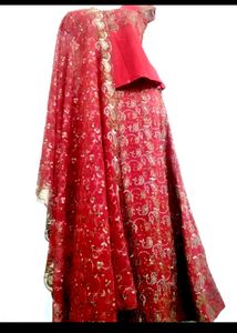 Awesome Heavy Embroidered Party Wear Leheng❤️