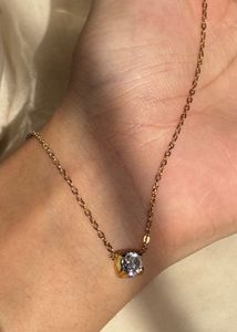 Gold Heart &amp; CZ Necklace Set