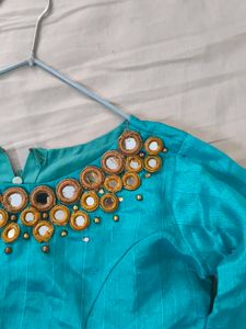 Elegant Turquoise Blouse