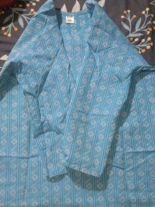 Vintage Blue Patterned Top