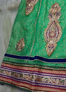 Green lehenga set