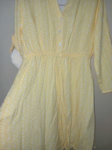 Yellow Floral Print Dress